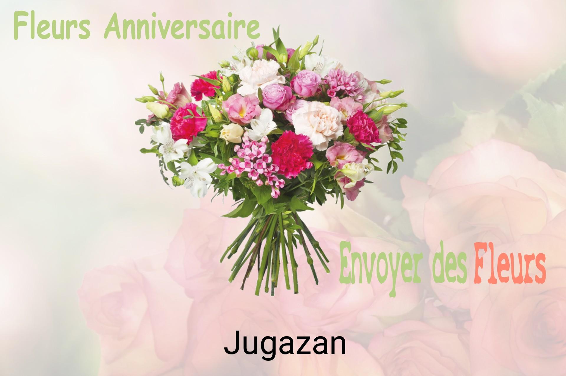 Bouquet de fleurs d’anniversaire livré à Jugazan